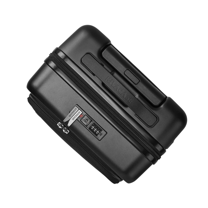 Valiză pentru bagaj rivacase clark 8180 eco, 34l, negru 2