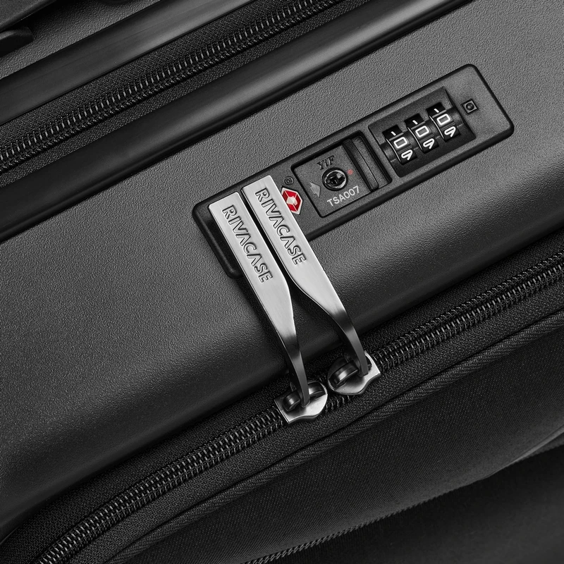 Valiză pentru bagaj rivacase clark 8180 eco, 34l, negru 9