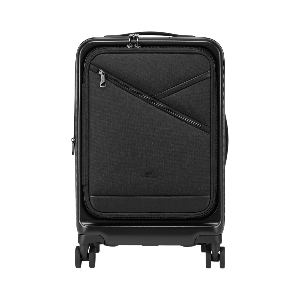 Valiză pentru bagaj rivacase clark 8180 eco, 34l, negru 6