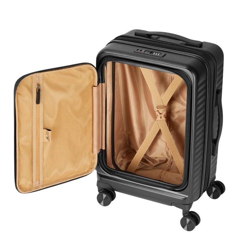 Valiză pentru bagaj rivacase clark 8180 eco, 34l, negru 10