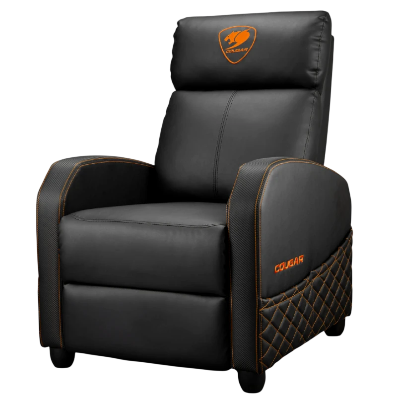 Игровое кресло cougar ranger elite, искусственная кожа, черный | оранжевый 5