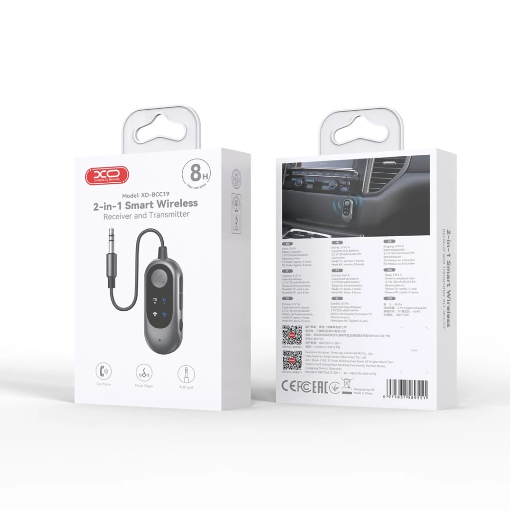 Xo bcc19 smart bluetooth receiver and transmitter combo tranish 3