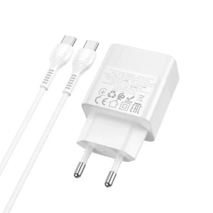 Încărcător hoco cs113a lounge cu un singur port pd40w (c la c)(eu) alb