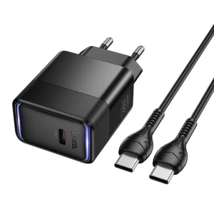 Încărcător hoco cs113a lounge cu un singur port pd40w (c la c)(eu) negru