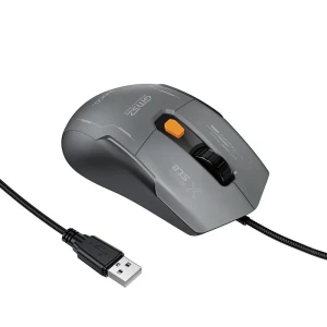 Mouse de gaming cu fir hoco gm52 reddy rgb, negru, gri