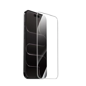 Прозрачное антибликовое закаленное стекло hoco ar для ip17 pro max (a40), черное.
