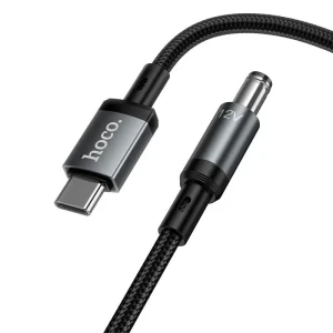 Зарядный кабель hoco x129 advantage 12 в type-c — dc5.5, черный