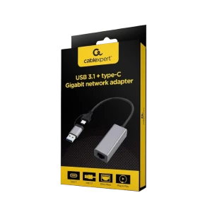 Adaptor de rețea cablexpert a-usb3ac-lan-01, gri Thumbnail 2