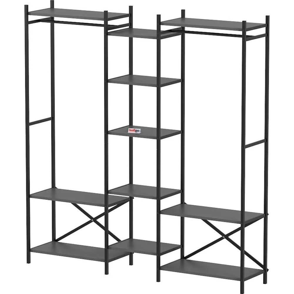 Гардеробная стойка для одежды bofigo 26-10-08 anthracite 4