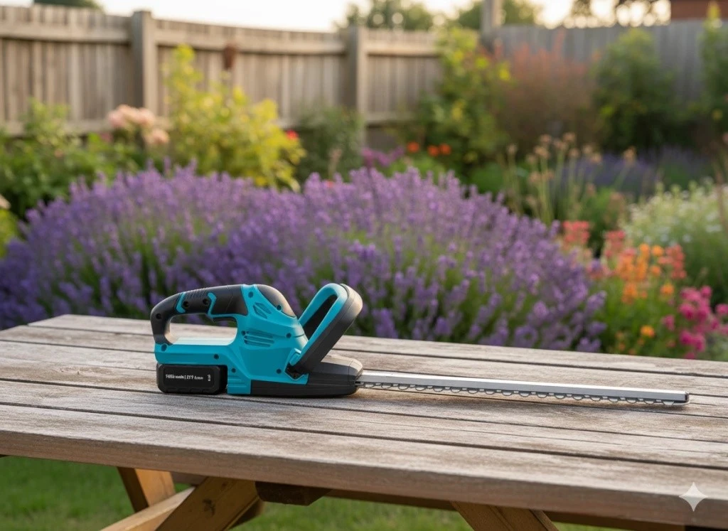 Mașina de tuns gard viu cu acumulator gardenline wan7007 4