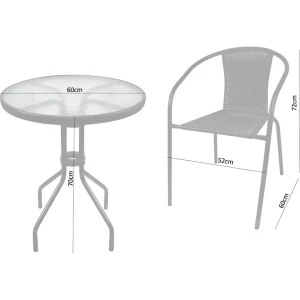 Set mobila de grădină gardenline neo5252kpl Thumbnail 2