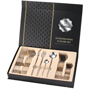 Set tacâmuri product polished cutlery silver 24pcs