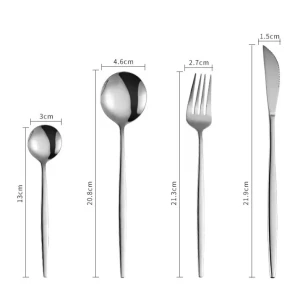 Set tacâmuri product polished cutlery silver 24pcs Thumbnail 2