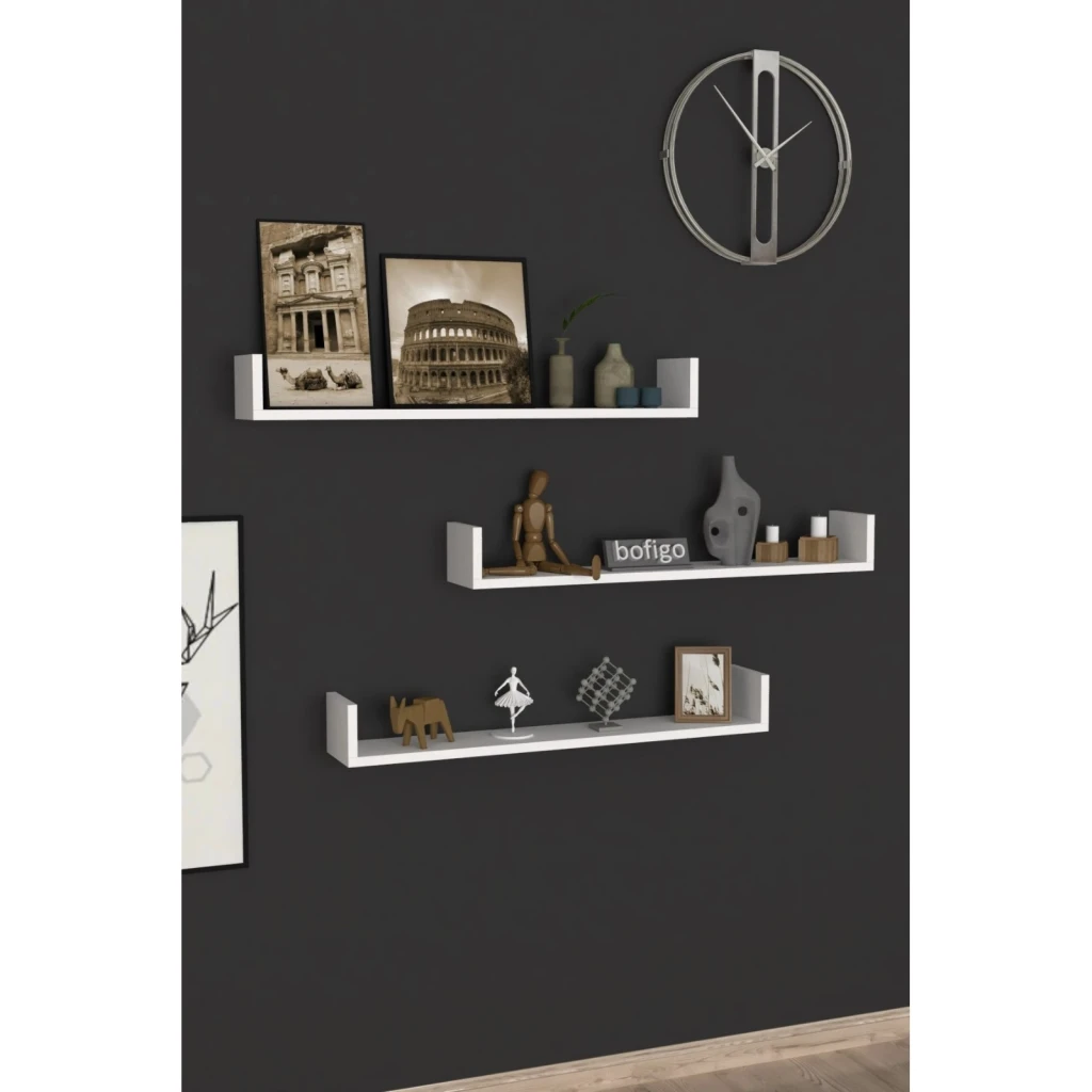Set rafturi de perete bofigo 13-90-01 white 2