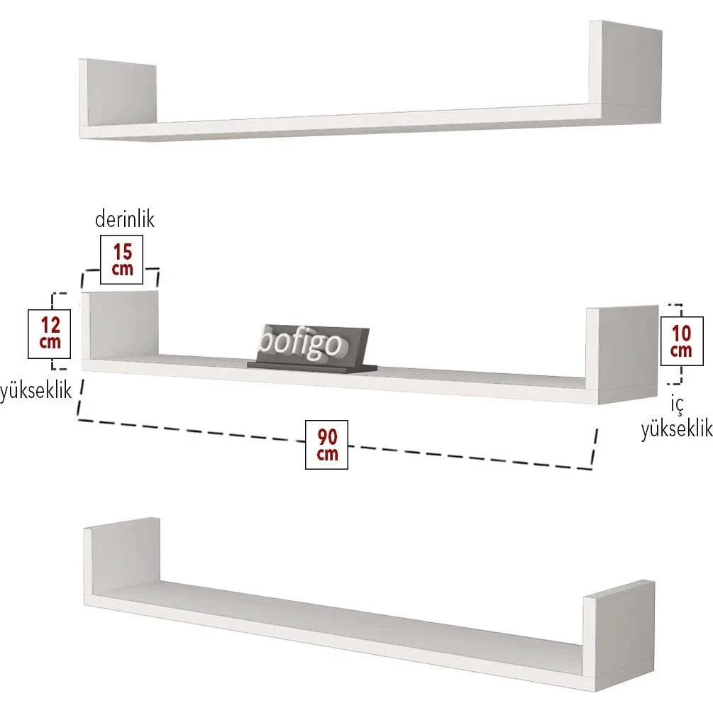 Set rafturi de perete bofigo 13-90-01 white 5