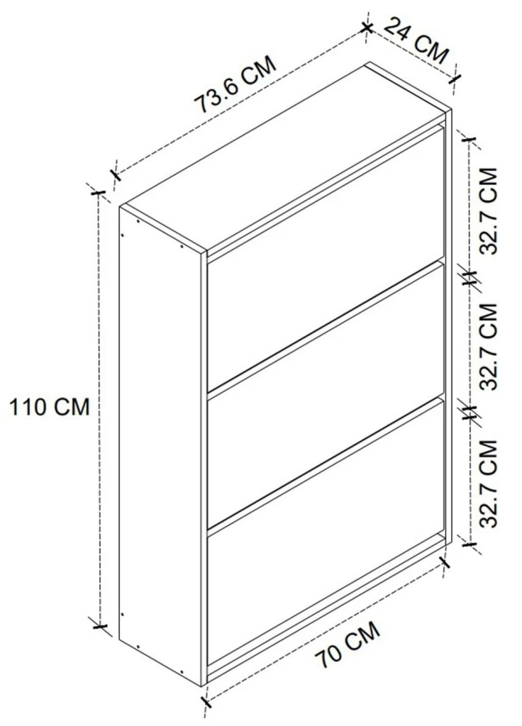 Rafturi pentru pantofi bofigo 18-03-01 white 7