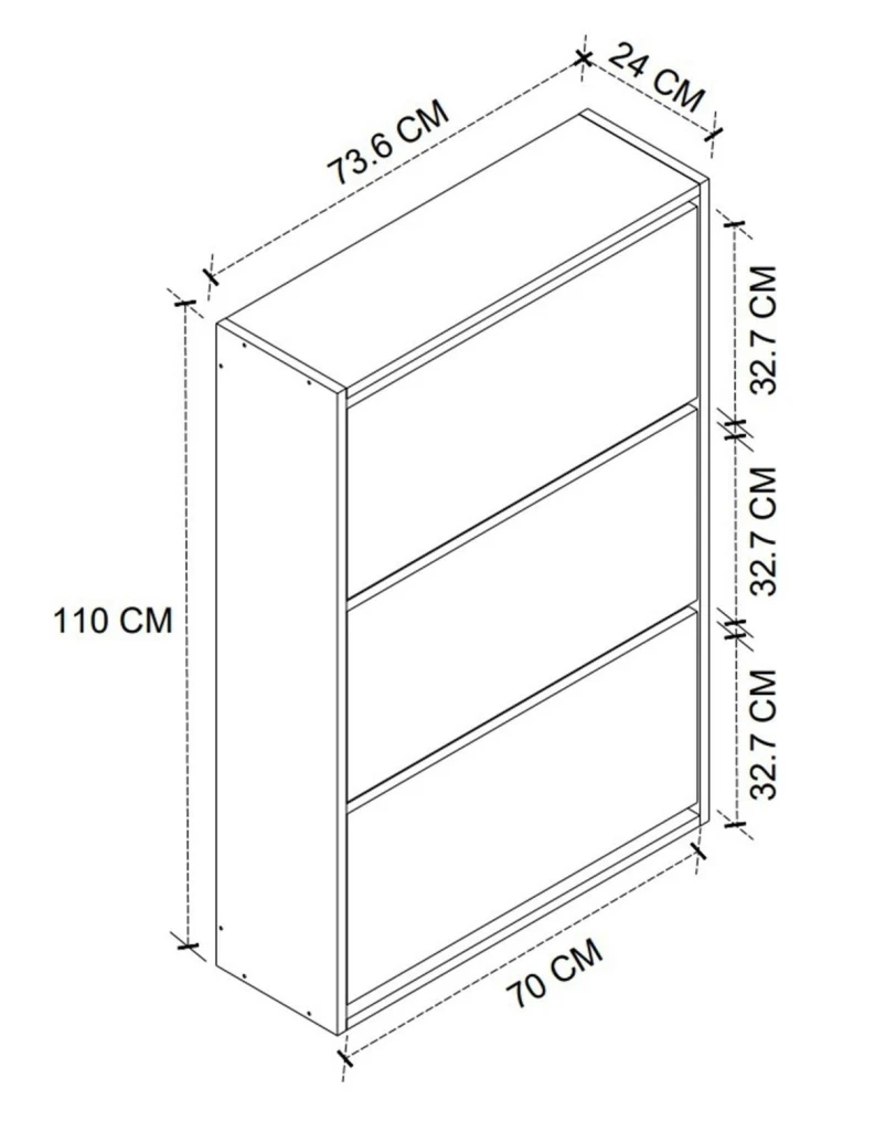 Обувница bofigo 18-03-81 anthracite/white 8