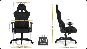 Scaun gaming sense7 spellcaster fabric black Thumbnail 8