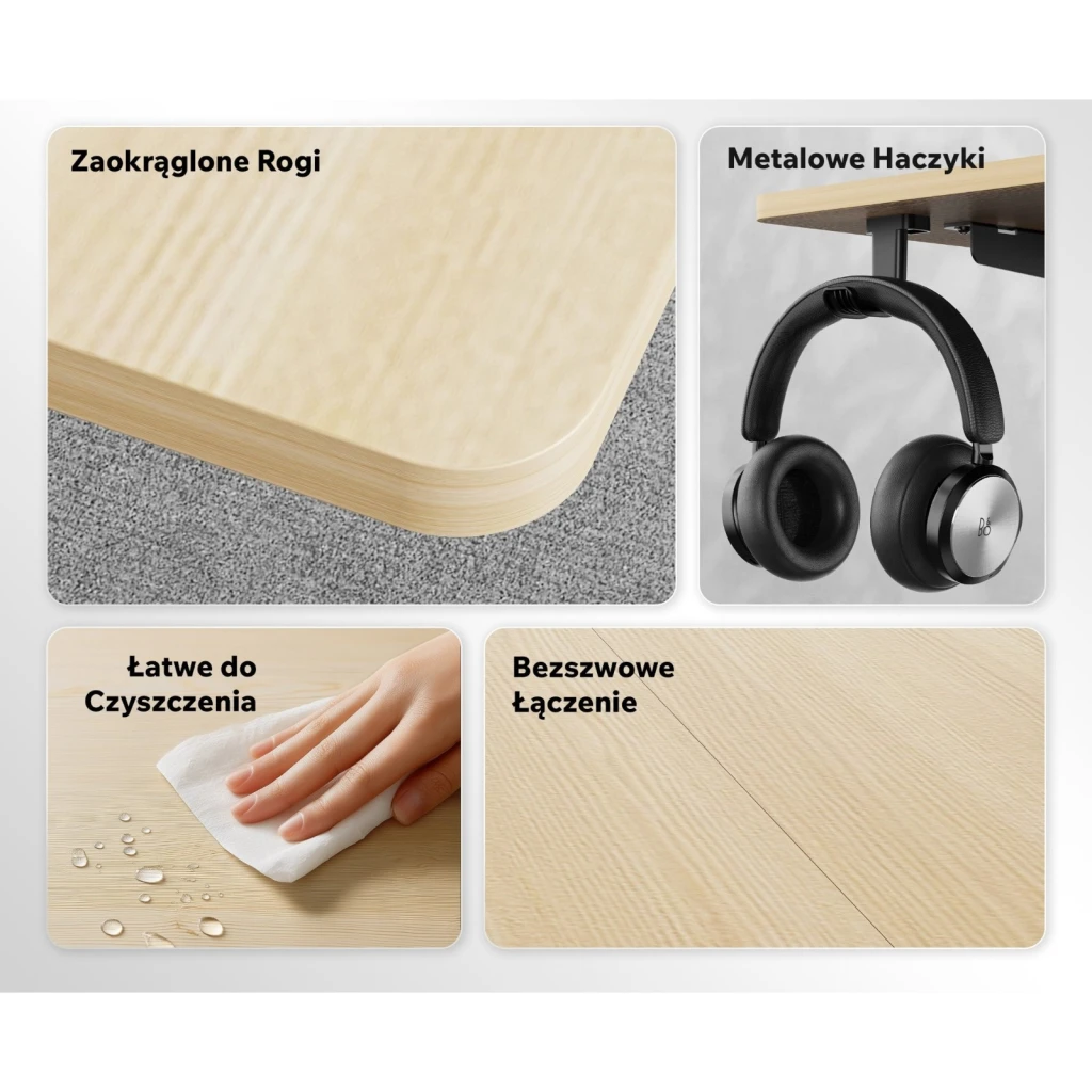 Masa de birou sense7 nojo light 120x60 light brown 5