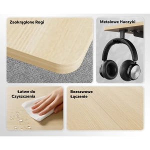 Masa de birou sense7 nojo light 120x60 light brown Thumbnail 5