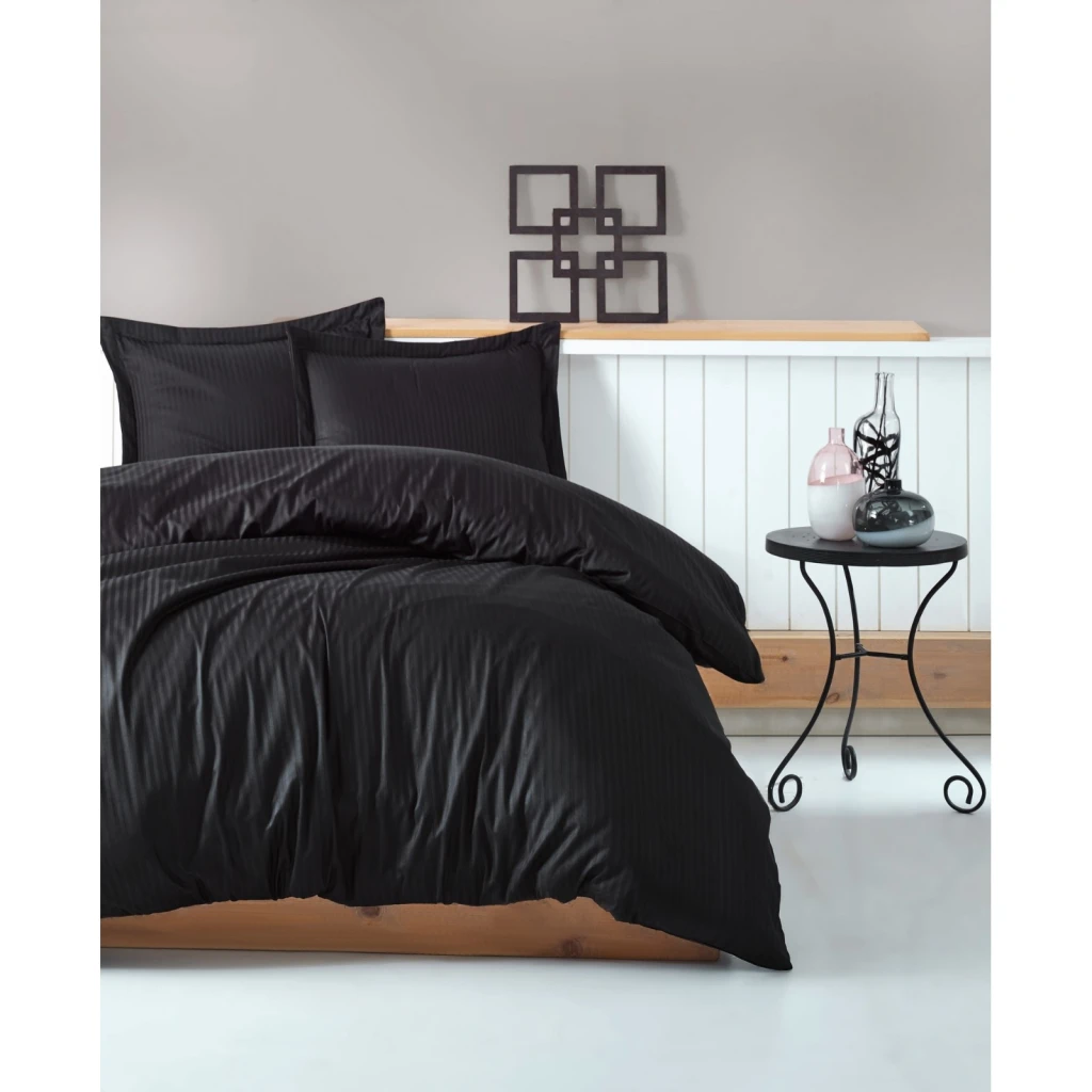 Lenjerie de pat cotton box stripe grey 8