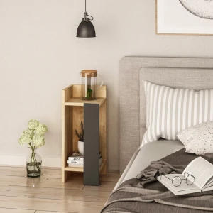Noptieră hanah home elos left oak/anthracite