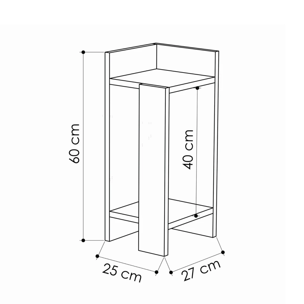 Noptieră hanah home elos right oak/anthracite 3