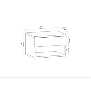 Noptieră hanah home jamot oak Thumbnail 6