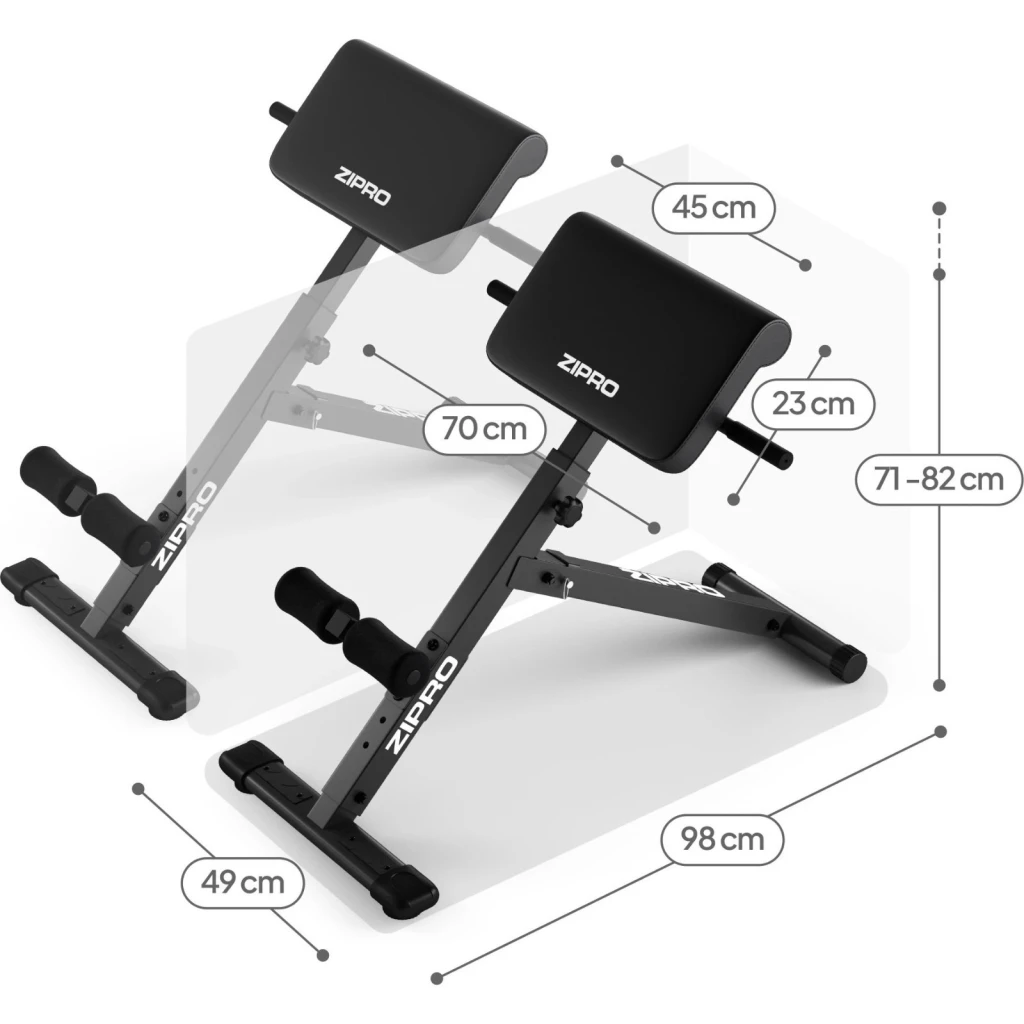 Римский стул для силовых упражнений zipro core direct 6
