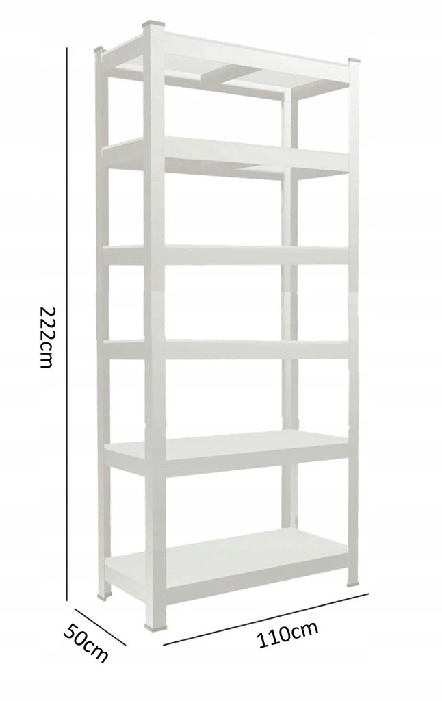 Unitate de rafturi de depozitare gardenline gwi0612 222x110x50cm 4