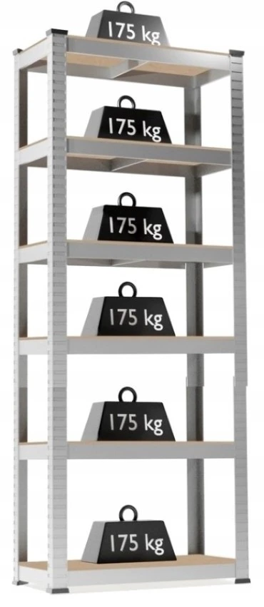 Unitate de rafturi de depozitare gardenline gwi0612 222x110x50cm 3