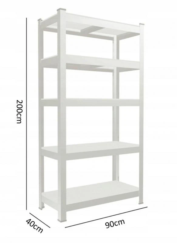 Unitate de rafturi de depozitare gardenline gwi0643 200x90x40cm 5