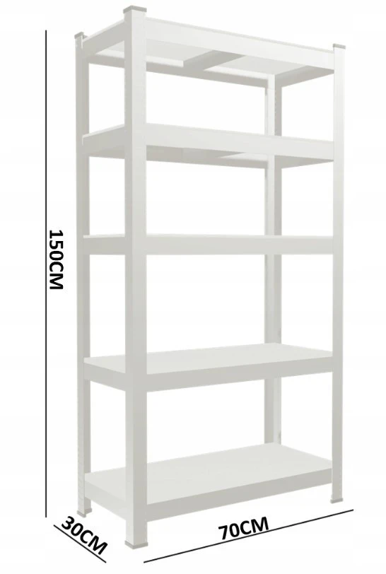 Unitate de rafturi de depozitare gardenline gwi7378 150x70x30cm 6