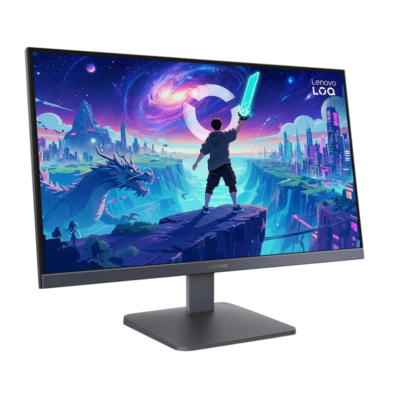 27" игровой монитор lenovo loq 27-10, ips 1920x1080 fhd, чёрный | серый 3
