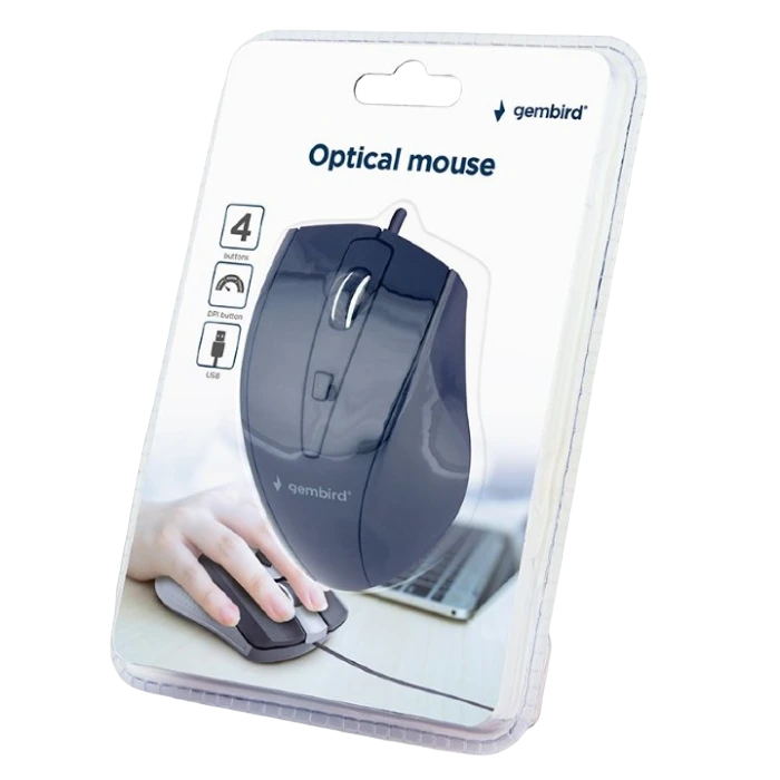 Mouse gembird mus-4b-02, negru 9