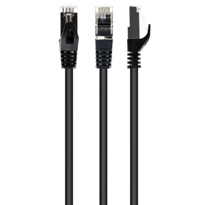 Патч-корд cablexpert pp6-3m/bk, cat6 ftp , 3м, чёрный