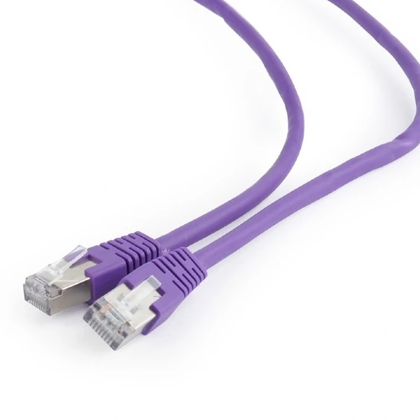 Патч-корд cablexpert pp6-5m/v, cat6 ftp , 5м, фиолетовый 7