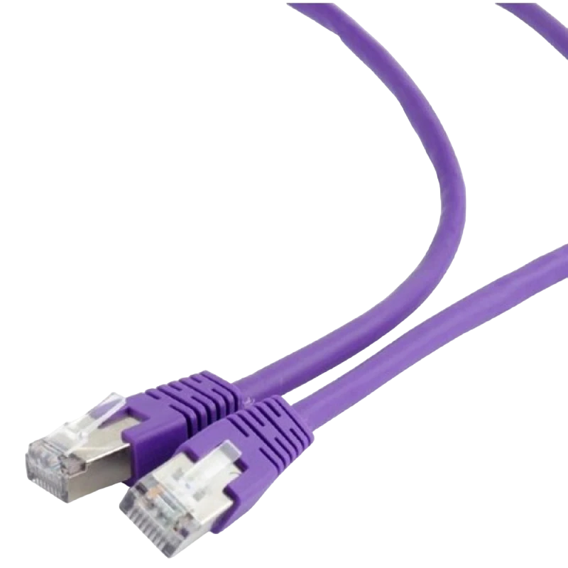 Патч-корд cablexpert pp6-5m/v, cat6 ftp , 5м, фиолетовый 4