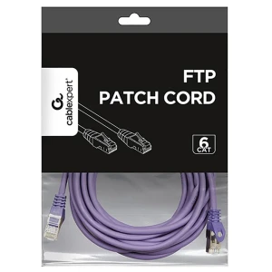 Патч-корд cablexpert pp6-5m/v, cat6 ftp , 5м, фиолетовый Thumbnail 6