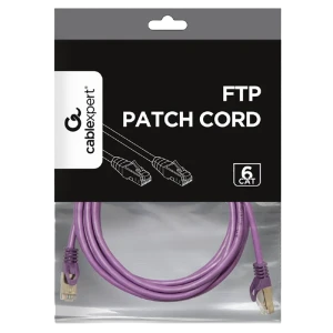 Патч-корд cablexpert pp6-5m/v, cat6 ftp , 5м, фиолетовый Thumbnail 2