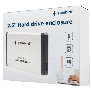 Carcasă externă gembird ee2-u3s-2-s, argintiu (ee2-u3s-2-s) Thumbnail 3