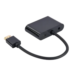 Переходник cablexpert a-hdmim-hdmifvgaf-01, hdmi (m) - hdmi (f) + vga, 0.15 м, чёрный Thumbnail 9
