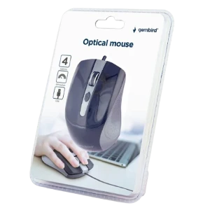 Mouse gembird mus-4b-01, negru/gri Thumbnail 6