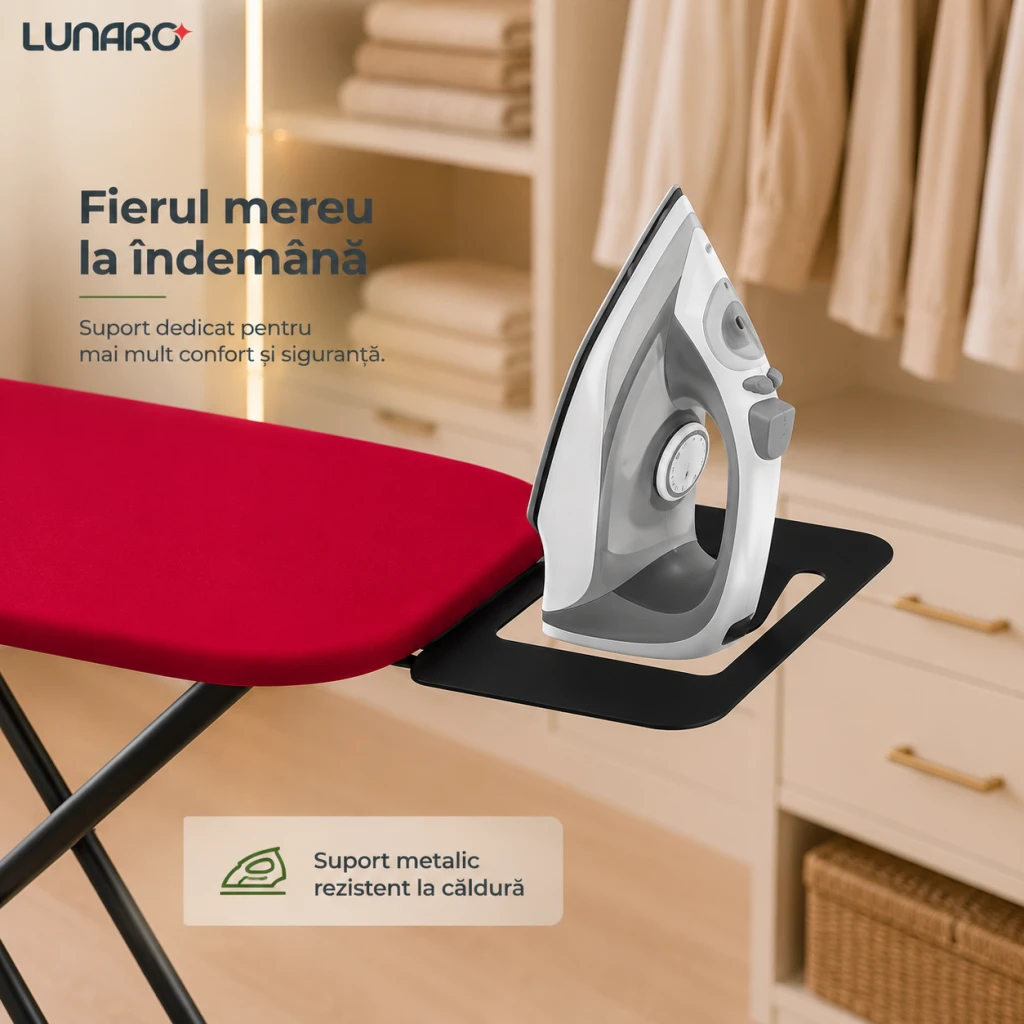 Masa de calcat lunaro neo-bk, plasă metalică, 110 х 30 сm, negru 5
