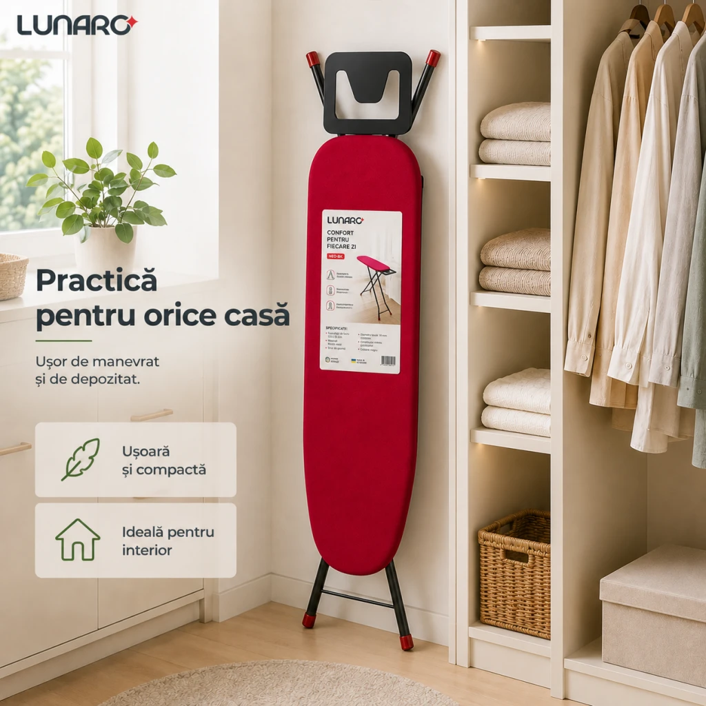 Masa de calcat lunaro neo-bk, plasă metalică, 110 х 30 сm, negru 17