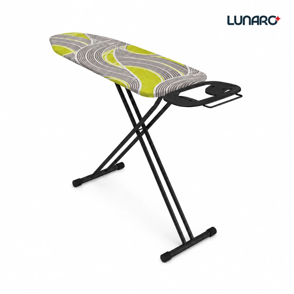 Masa de calcat lunaro vera-bk, plasa metalica, 120 x 38 cm, negru 12