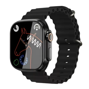 Умные часы charome smart watch hd call t8s ultra max, с 2 ремешками, черные