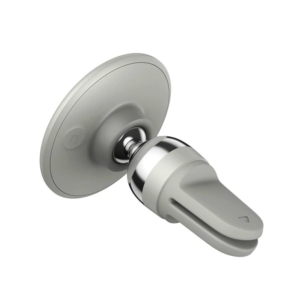 Автомобильный магнитный держатель baseus car holder magnetic air vent c01, кремово-белый 3