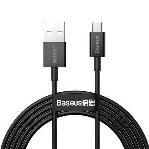 Baseus кабель usb - micro usb 2a 2м superior series, черный