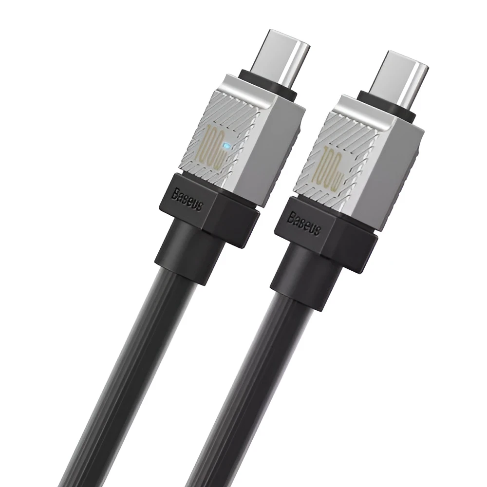 Baseus cable coolplay series type-c to type-c 5a 100w 2m, черный 2